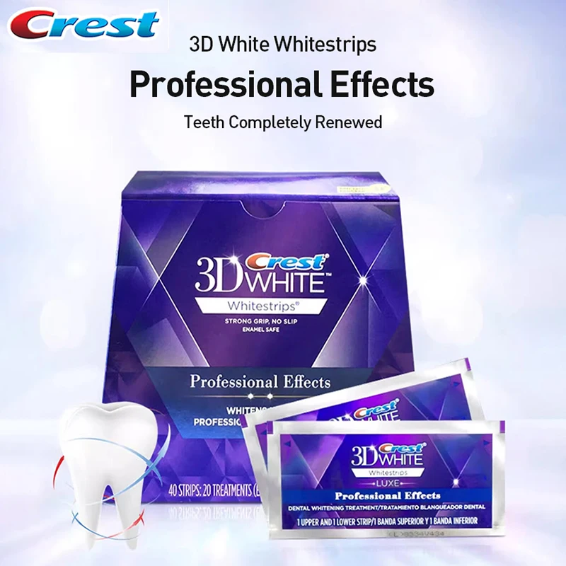 Teeth Whitening Effects - 크레스트 프로페셔널 이펙트 화이트스트립 3D 화이트스트립