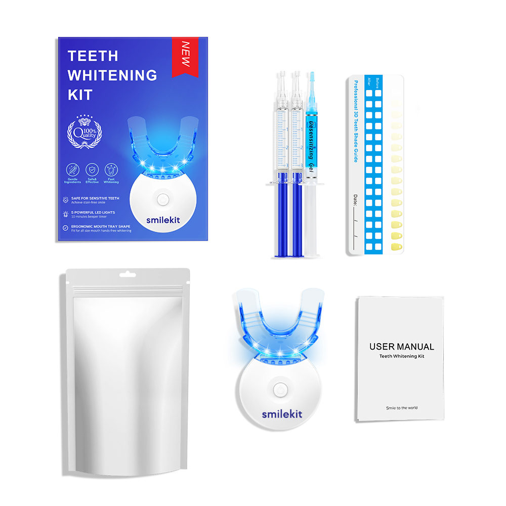 Teeth Whitening With Hydrogen Peroxide - 치아 미백 키트 - 35% 카바마이드