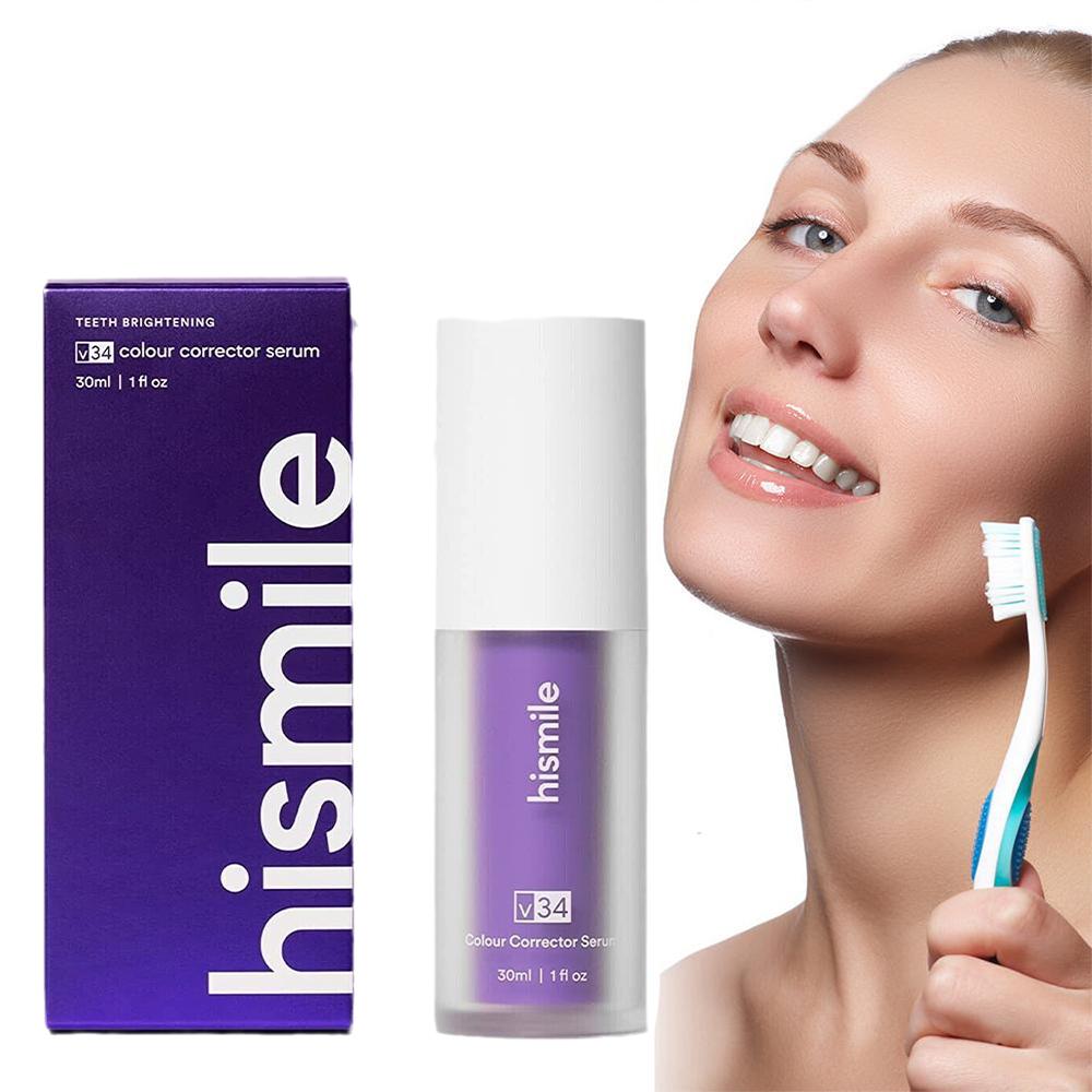 Teeth Whitening Crest - 히스마일 V34 퍼플 치아 미백 세럼,