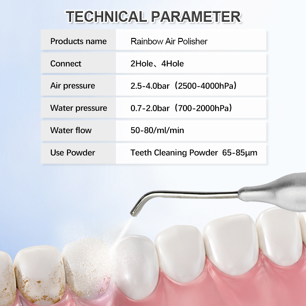 역류 방지 장치가 있는 치과용 에어폴리셔 2홀 및 4홀 - Teeth Whitening Options 리뷰 및 가격