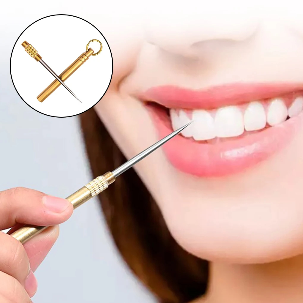 티타늄 야외 휴대용 다기능 이쑤시개 병 과일 포크 캠핑 - Dental Floss Picks 리뷰 및 가격