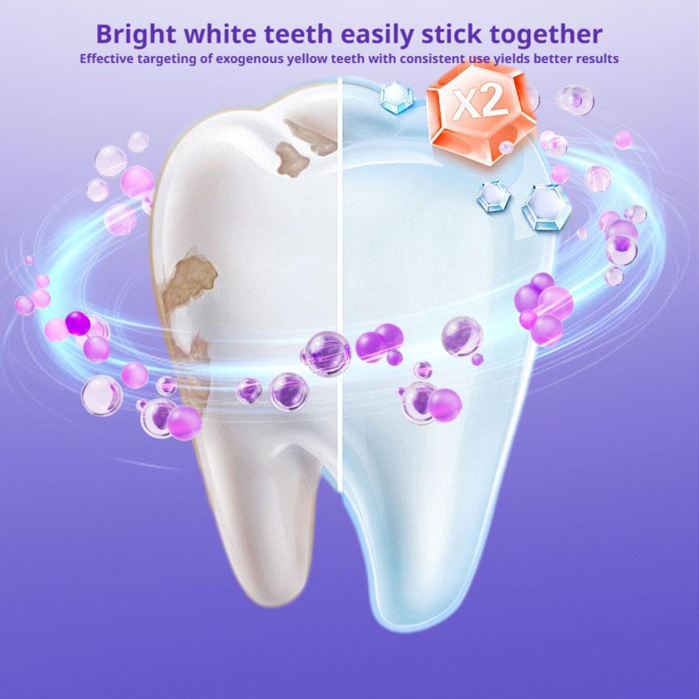 42쌍 V34 보라색 치아 미백 스트립 신선한 호흡 얼 - Teeth Whitening Crest 리뷰 및 가격