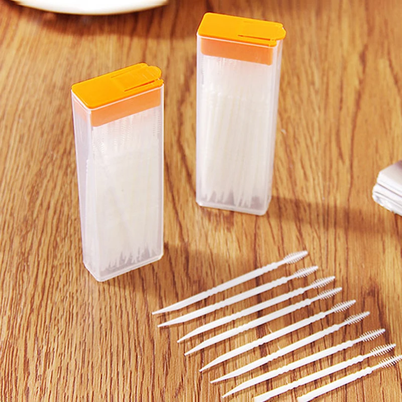 50 개/상자 구강 관리 일회용 플라스틱 이쑤시개 브러 - Dental Floss Picks 리뷰 및 가격