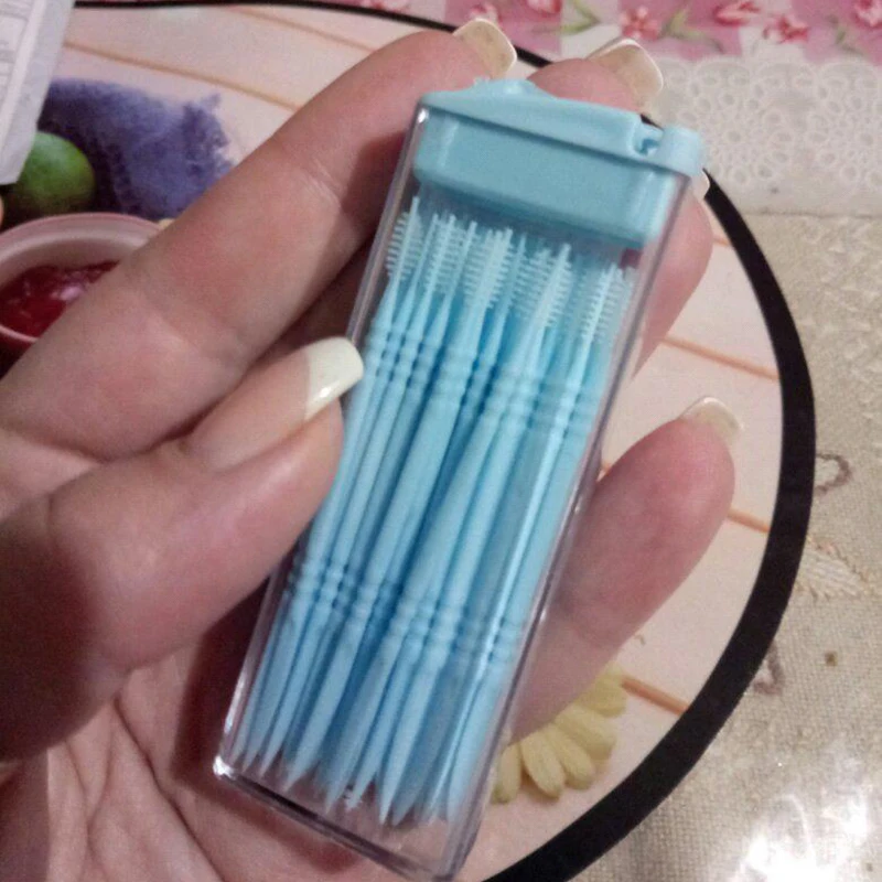 50 개/상자 구강 관리 일회용 플라스틱 이쑤시개 브러 - Dental Floss Picks 리뷰 및 가격