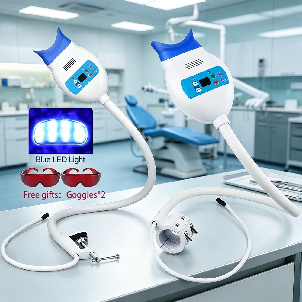 데스크탑 치아 미백 냉광기 8 LED 3색 조절 가능  - Teeth Whitening Free 리뷰 및 가격