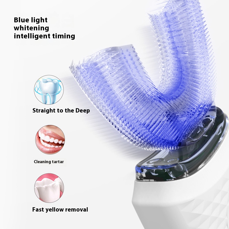 성인용 전동 U자형 칫솔 - 부드러운 강모 치아 미백  - Teeth Whitening Session 리뷰 및 가격