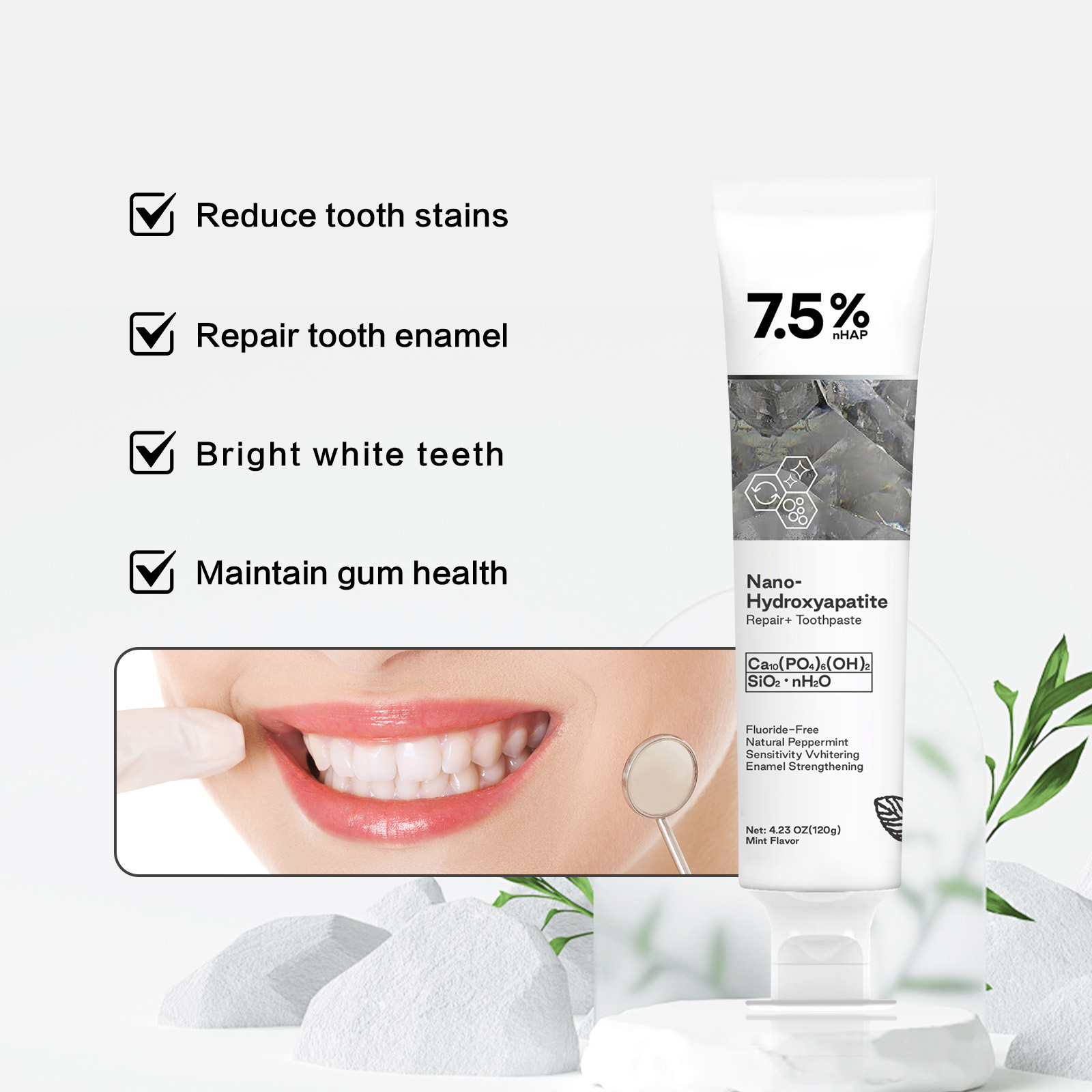 나노 하이드록시아파타이트 치약 커피/차 얼룩 제거 구취 - Teeth Whitening With Hydrogen Peroxide 리뷰 및 가격