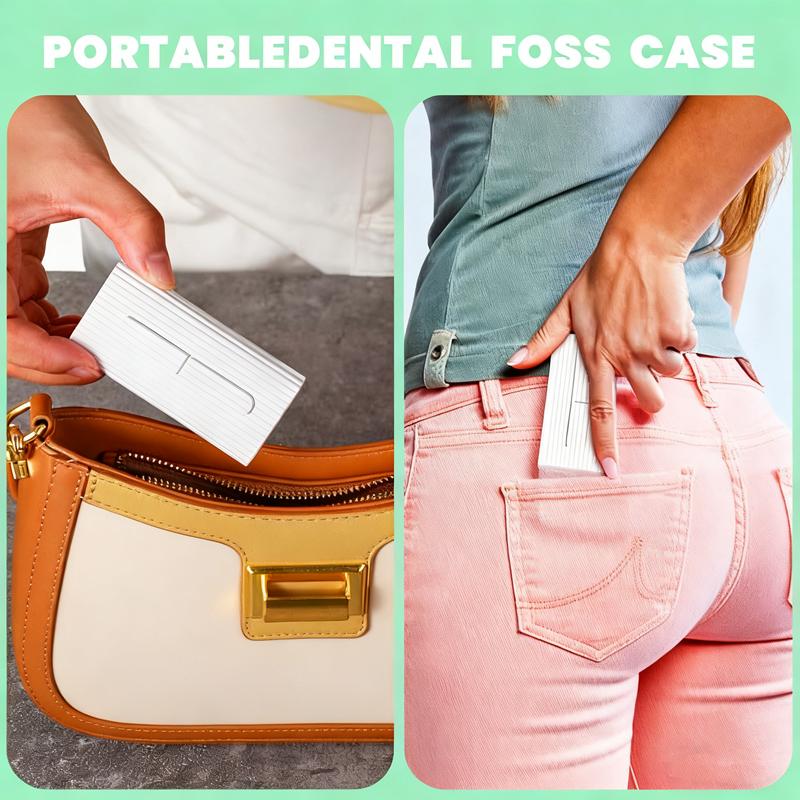 휴대용 자동 치실 디스펜서 팝업 여행용 치실 보관 케이 - Dental Floss Picks 리뷰 및 가격