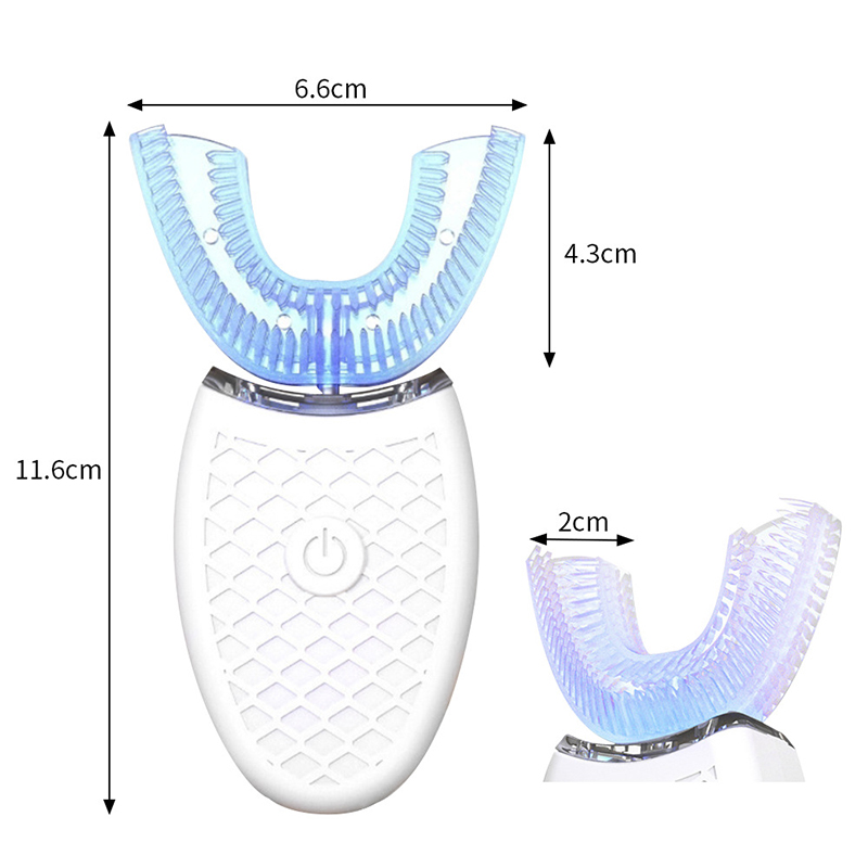 부드러운 강모 U 모양 스마트 치아 미백 방수 전문 충 - Teeth Whitening Toothbrush 리뷰 및 가격