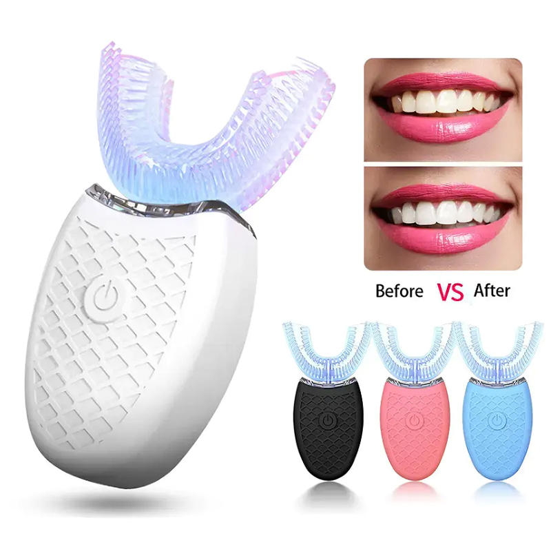 부드러운 강모 U 모양 스마트 치아 미백 방수 전문 충 - Teeth Whitening Toothbrush 리뷰 및 가격