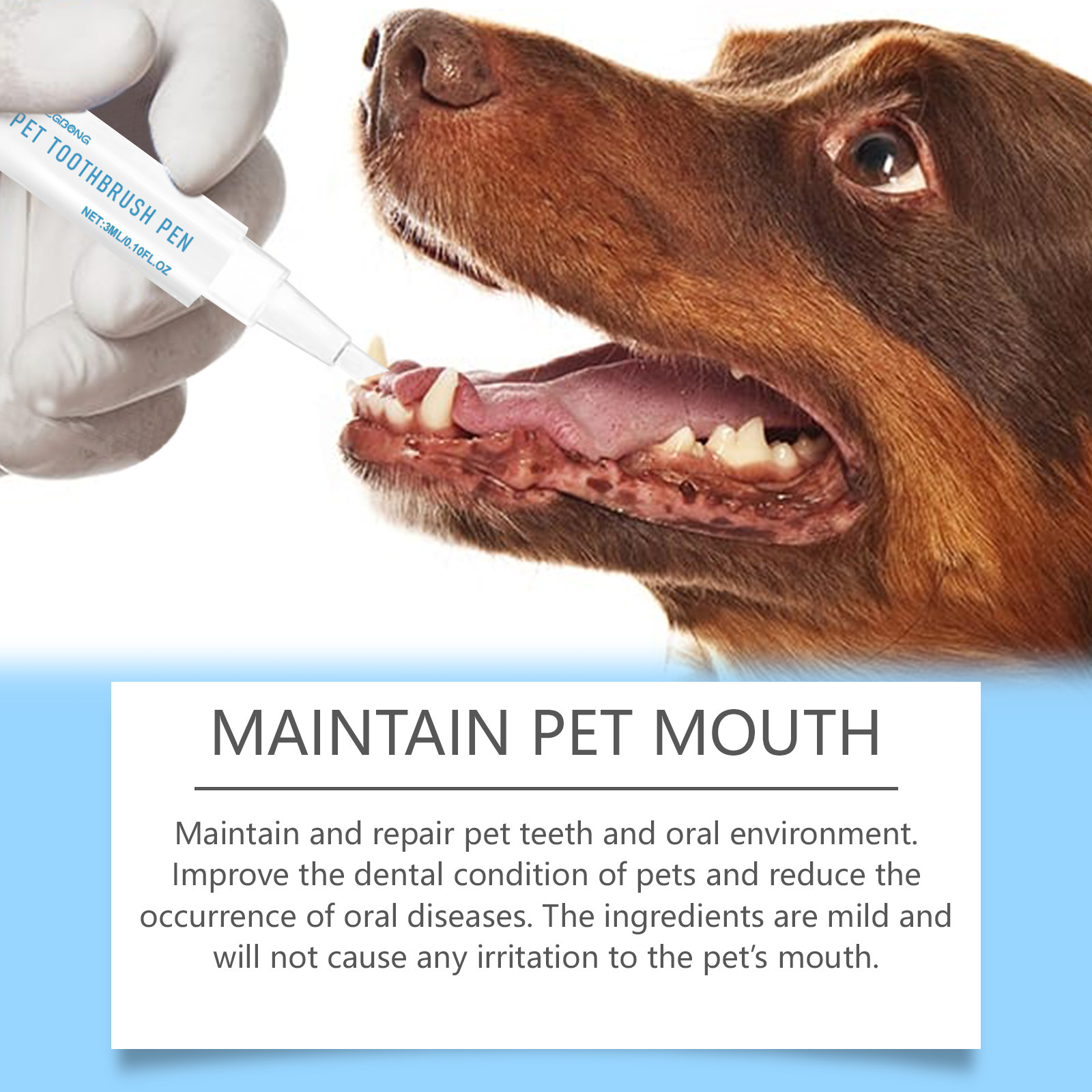 강아지와 고양이를 위한 구강 세정 젤 펜, 오래 지속되 - Whitening Mouthwash 리뷰 및 가격