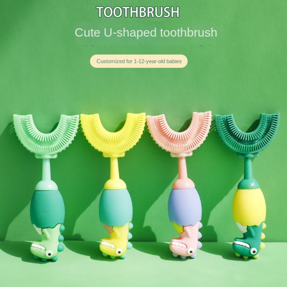 어린이 U자형 실리콘 칫솔, 치아 미백, 360 도 - Teeth Whitening Toothbrush 리뷰 및 가격