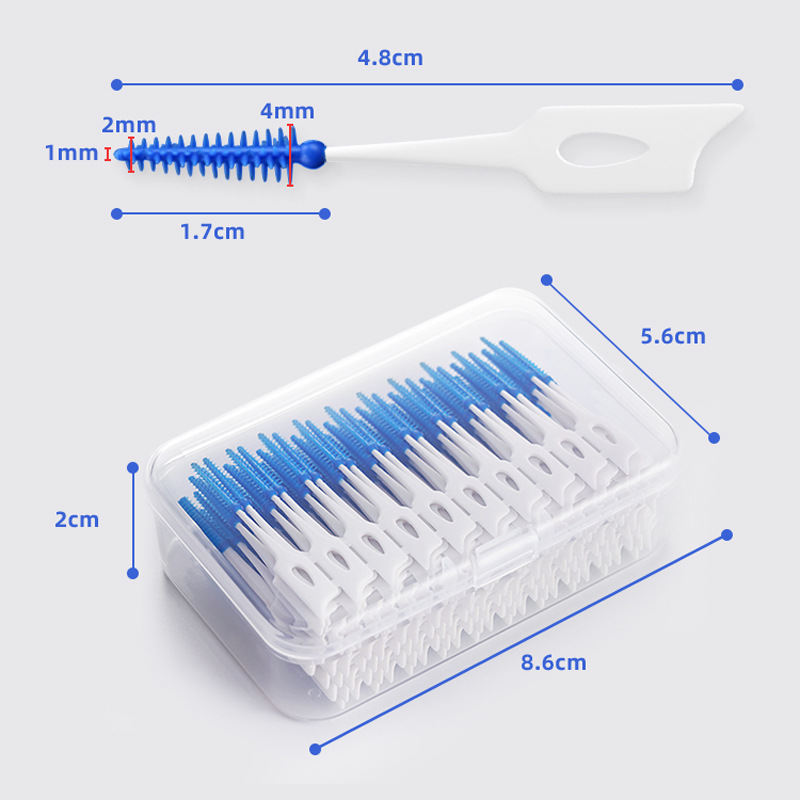 200 개/상자 실리콘 치간 칫솔 슈퍼 소프트 치과 청 - Dental Floss Picks 리뷰 및 가격