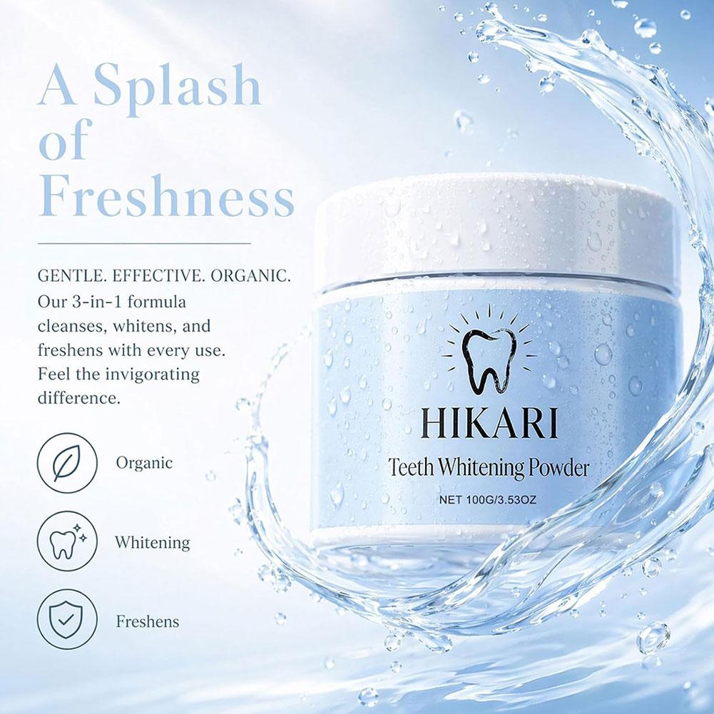 히카리 치아 세척 파우더 100g 민트 화이트닝 표면  - Teeth Whitening With Peroxide 리뷰 및 가격
