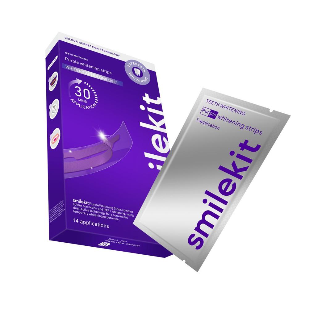  스마일킷 치아 미백 스트립 퍼플 V34 얼룩 제거  - Teeth Whitening At Home 리뷰 및 가격