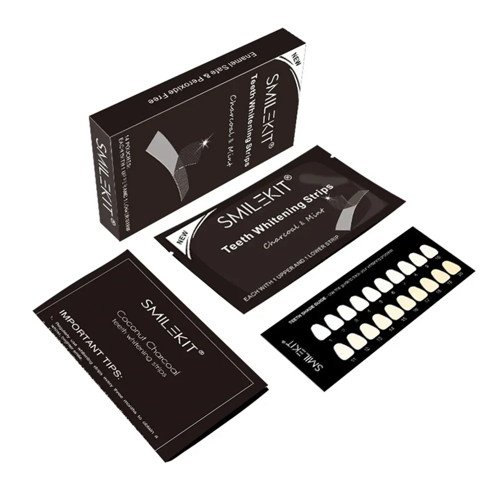 28/14Pcs 새로운 PAP + 숯 젤 치아 미백 스 - Teeth Whitening Crest 리뷰 및 가격