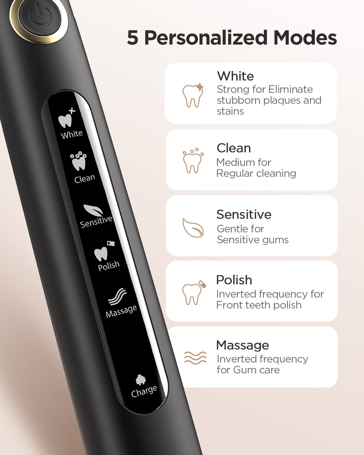 Fairywill 성인용 전기 음파 칫솔, USB 충전 - Teeth Whitening Toothbrush 리뷰 및 가격