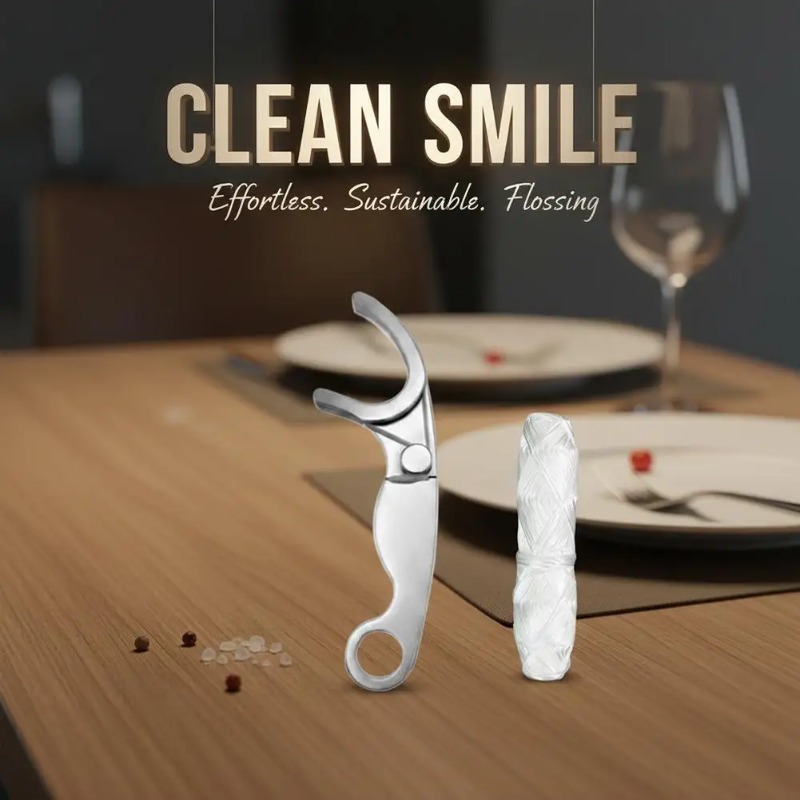 스테인리스 스틸 재사용 가능 이쑤시개 치실, 치실 홀더 - Dental Floss Picks 리뷰 및 가격