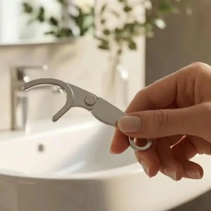 스테인리스 스틸 재사용 가능 이쑤시개 치실, 치실 홀더 - Dental Floss Picks 리뷰 및 가격