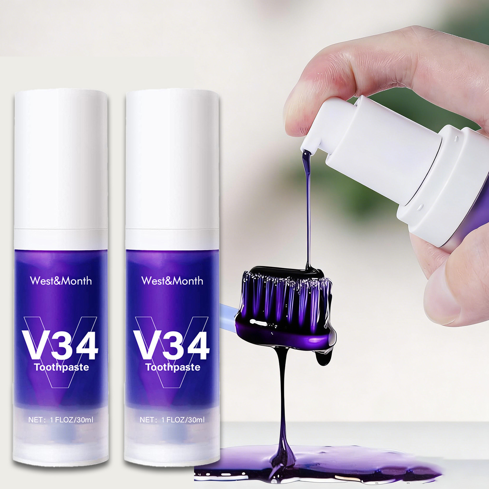 V34 치아 미백 치약 30ml 강력한 얼룩 제거제 황 - Teeth Whitening Crest 리뷰 및 가격