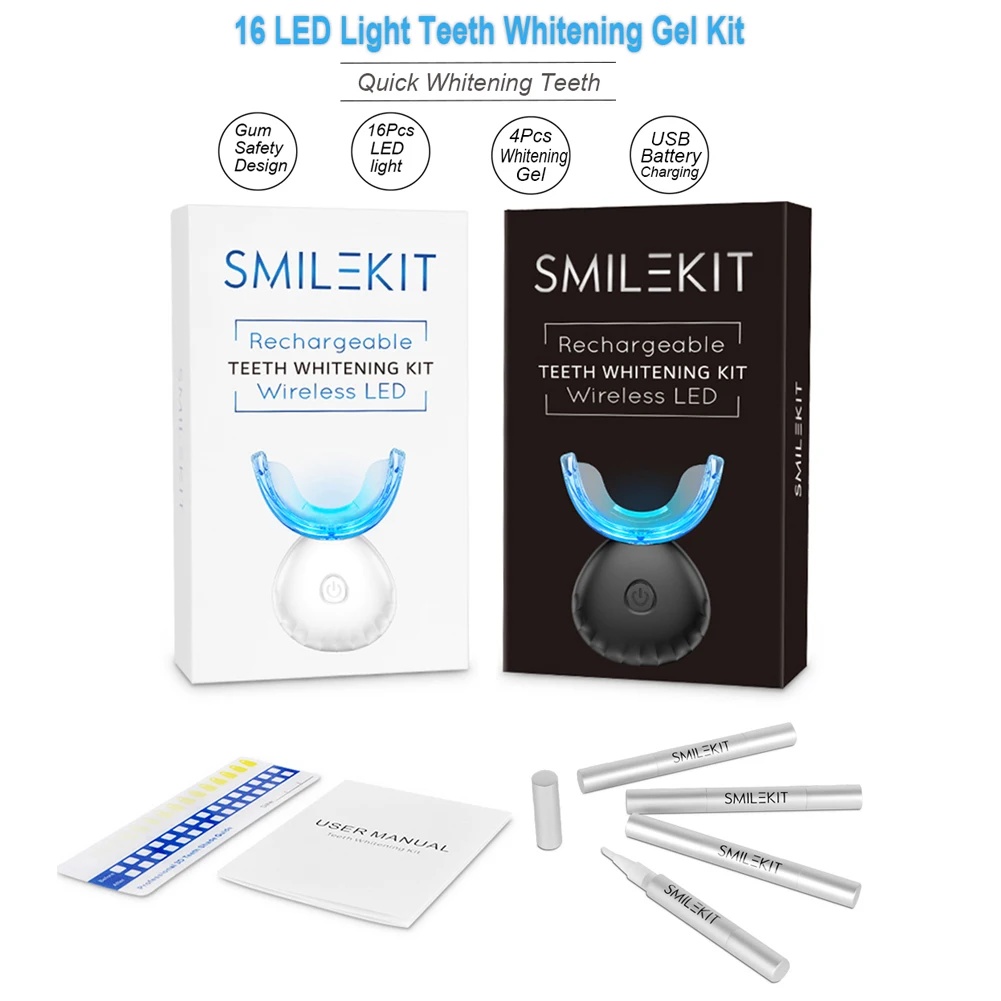 치과 치아 미백 키트 미니 16 LED 콜드 라이트 3 - Teeth Whitening At Home 리뷰 및 가격