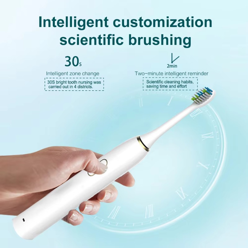소닉 전동 칫솔 2개 헤드 5가지 모드 부드러운 칫솔모 - Teeth Whitening Toothbrush 리뷰 및 가격