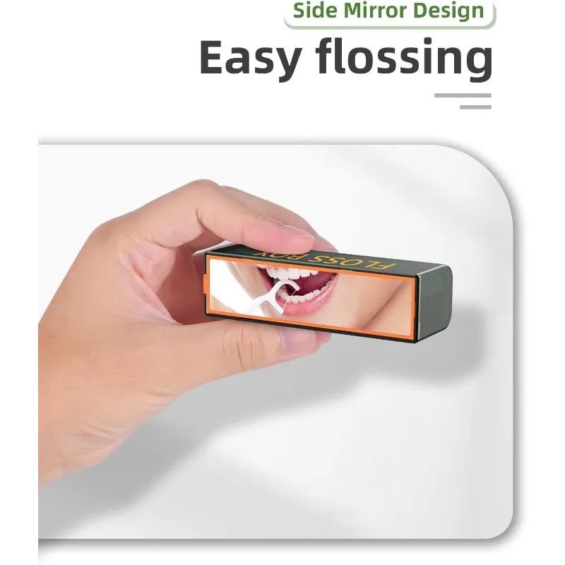 치과용 치실 휴대용 케이스, 거울 포함, 필수 여행,  - Dental Floss Picks 리뷰 및 가격