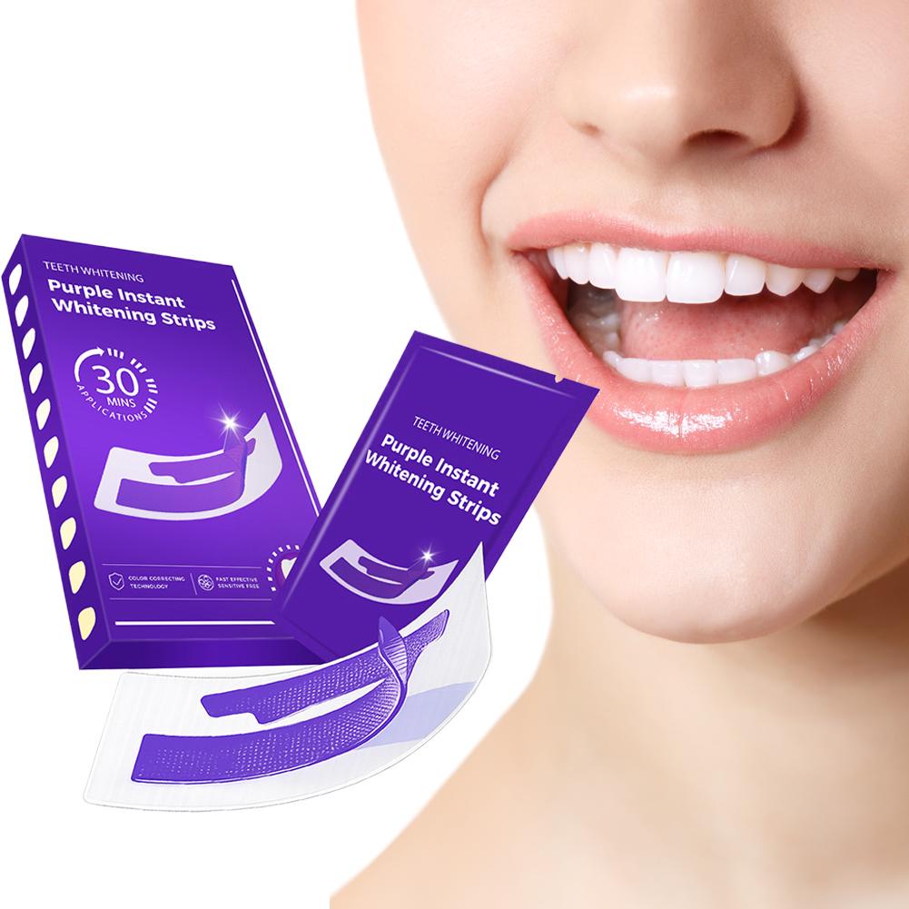 42쌍 보라색 치아 미백 스트립 V34 치아 색상 교정 - Teeth Whitening Crest 리뷰 및 가격