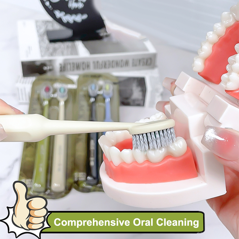 2Pcs 입 청소 칫솔 초극세 부드러운 하드 브리슬 칫 - Teeth Whitening Toothbrush 리뷰 및 가격