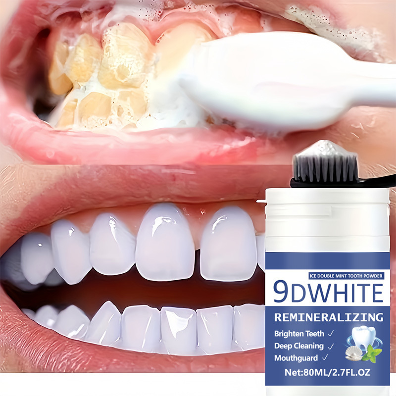 9D 퍼플 치아 미백 파우더 80ml 딥 클리닝 치아  - Teeth Whitening Free 리뷰 및 가격