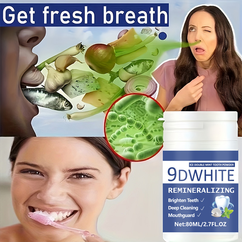 9D 퍼플 치아 미백 파우더 80ml 딥 클리닝 치아  - Teeth Whitening Free 리뷰 및 가격