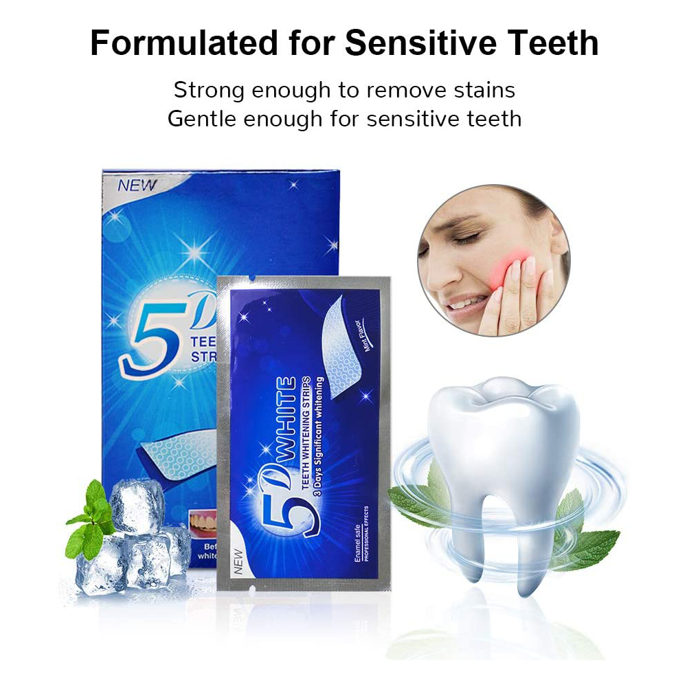5D 화이트 치아 미백 스트립 미백 젤 화이트 스트립  - Teeth Whitening At Home 리뷰 및 가격